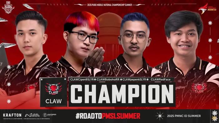 Kompetisi esports PUBG Mobile tier satu di Indonesia, PMNC ID Summer 2025, telah berakhir. Gelar juaranya sukses diraih oleh Claw Slayers.
