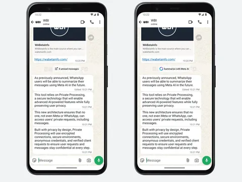 Fitur rangkum pesan di WhatsApp