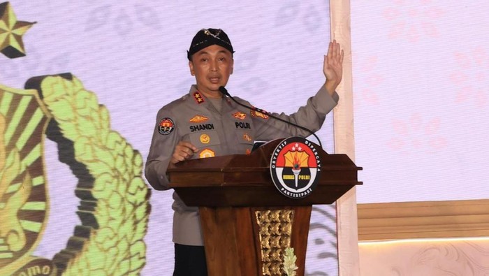 Kadiv Humas Polri, Irjen Sandi Nugroho dalam Rakernis 2025 di Semarang, Rabu (7/5). (Dok.Istimewa)