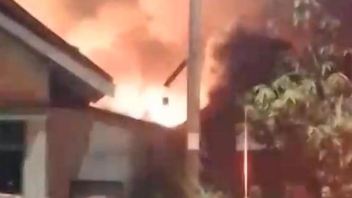 Kebakaran 7 rumah di Banjarmasin.