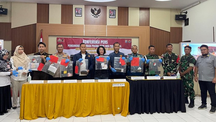 Konferensi pers pengungkapan kasus TPPO  di Kabupaten Nunukan