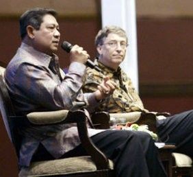 Kunjungan Bill Gates ke Jakarta pada 2008