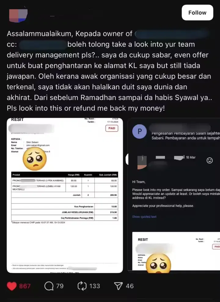 Menunggu 7 Bulan Akhirnya Pesanan Daging Kambing Dikirim Restoran