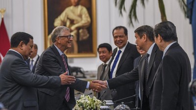 Momen Prabowo & Bill Gates Ngobrol Bareng Para Konglomerat RI