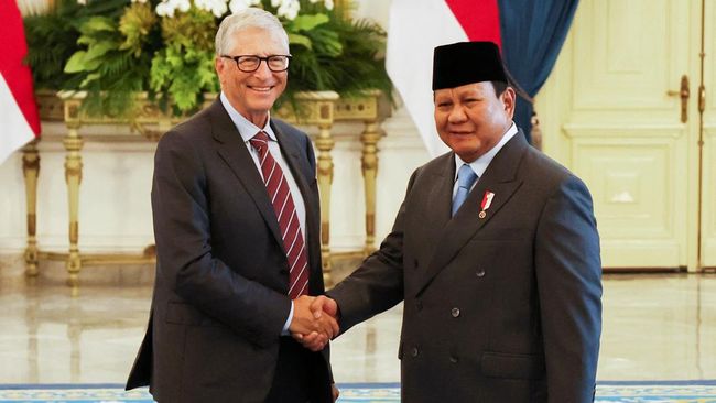 Prabowo-Bill Gates Diskusi dengan Pengusaha di Istana