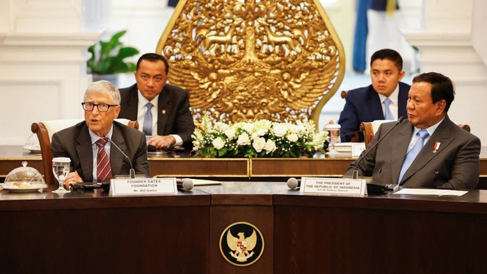 Prabowo-Bill Gates Diskusi dengan Pengusaha di Istana