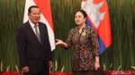 Puan Maharani Terima Presiden Senat Kamboja Hun Sen