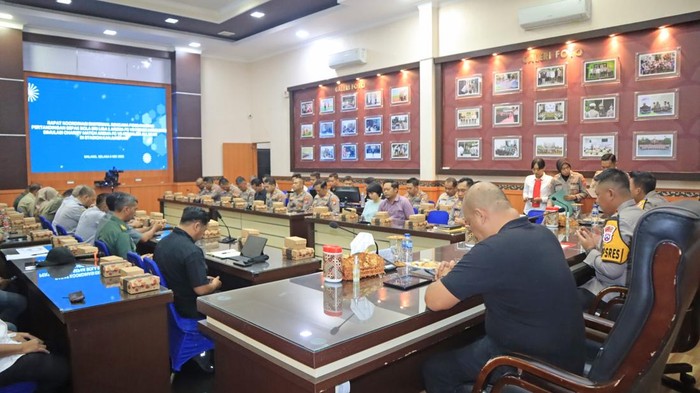 Rakor pengamanan laga Arema FC vs Persik