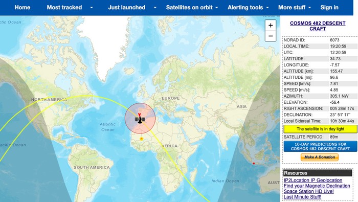 Satelit mau jatuh ke Bumi