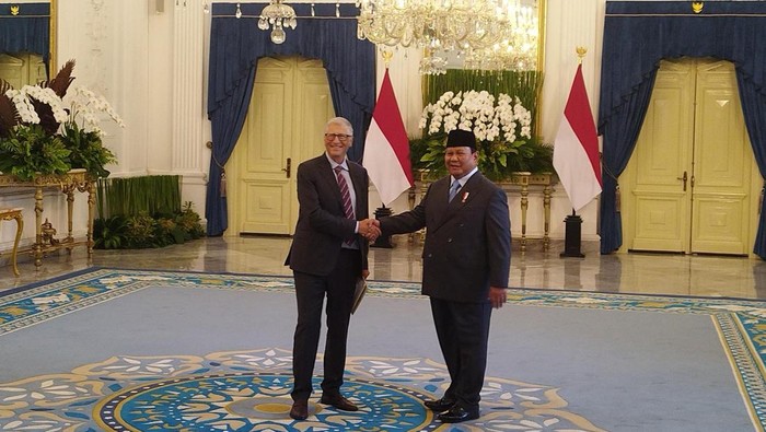 Tiba di Istana, Bill Gates Diterima Langsung oleh Prabowo