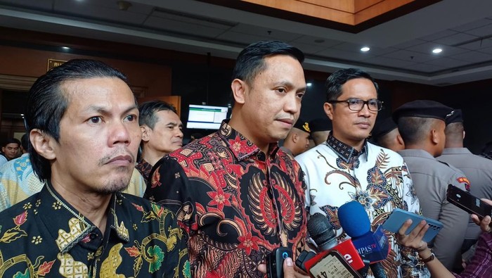 Tim kuasa hukum Hasto Kristiyanto. (Mulia/detikcom)