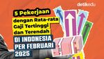 5 Pekerjaan dengan Rata-rata Gaji Tertinggi-Terendah di Indonesia per Februari 2025