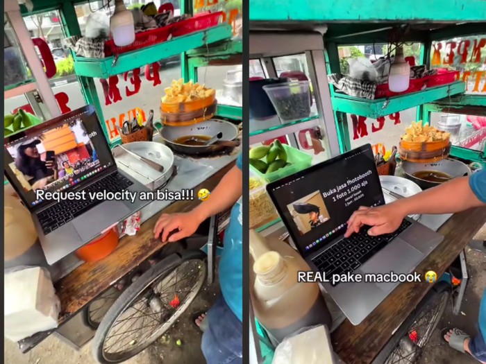 Gokil! Penjual Batagor Ini Tawarkan Jasa Photobox Rp 1.000 per Foto