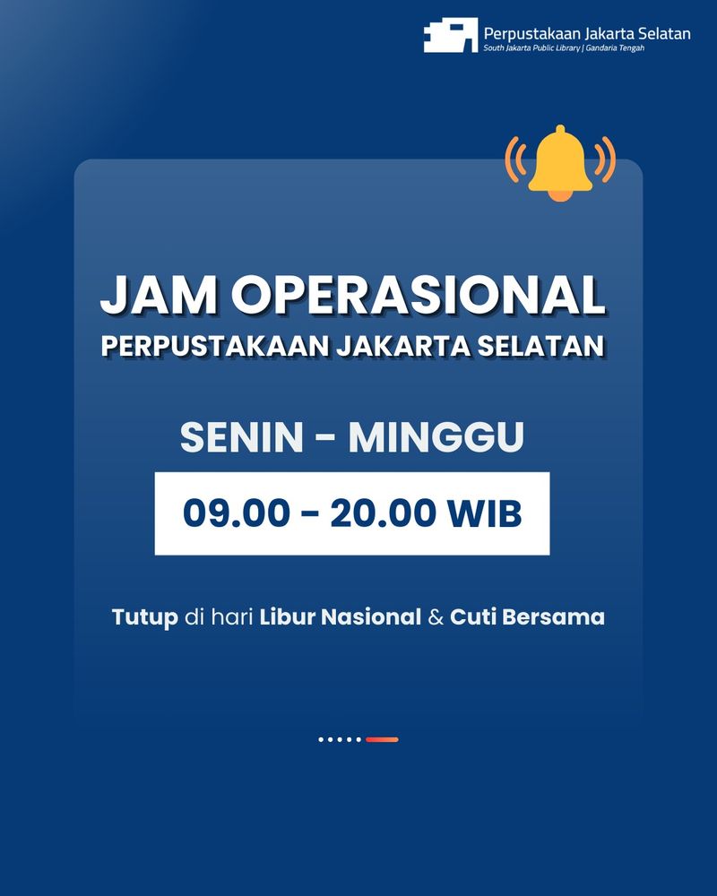 Jam Buka Perpustakaan Jakarta Selatan
