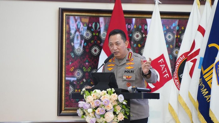 Kapolri di Acara Promensisko TPPU dan TPPT dari Tindak Pidana Siber 2025