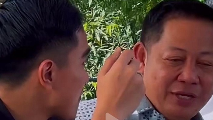 Ketua NasDem Sulsel Rusdi Masse (RMS) bersama Ketua Umum PSI Kaesang Pangarep.