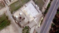 Foto satelit menunjukkan Masjid Jamia Subhan Allah yang rusak karena serangan rudal India, di Bahawalpur, Pakistan, (7/5/2025).  (Maxar Technologies/HO/REUTERS)