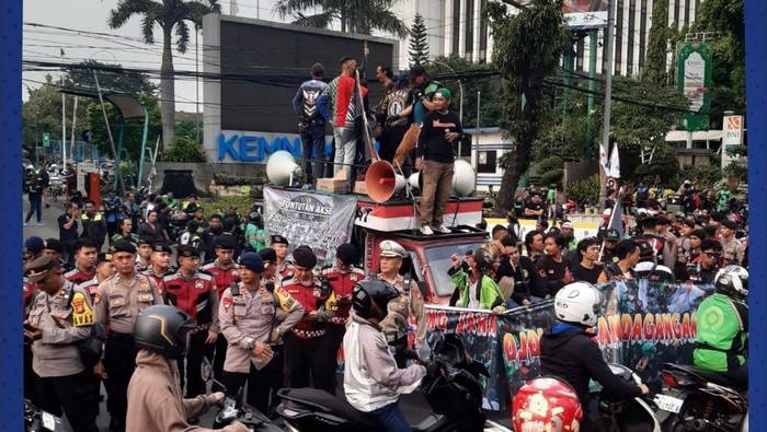 Ada Demo, Masyarakat Diminta Hindari Jalan Gatsu Depan Kantor Kemnaker