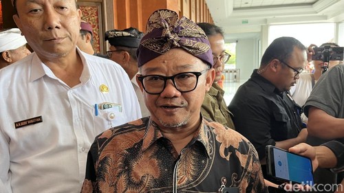 Menteri Pendidikan Dasar dan Menengah (Mendikdasmen) Abdul Muti di Dharma Negara Alaya, Denpasar, Kamis (8/5/2025).