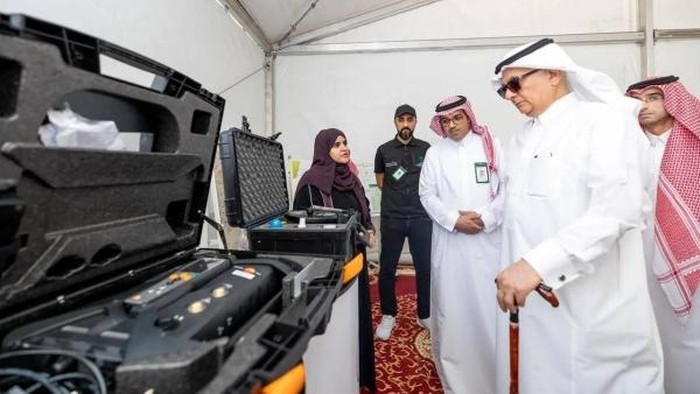 Menteri Lingkungan Hidup, Air dan Pertanian Abdulrahman Alfadley saat tur inspeksi ke tempat-tempat suci pada hari Rabu (7/5/2025) lalu.