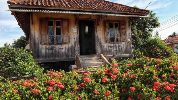 Rumah Panggung Desa Perlang di Bangka