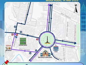 Rekayasa Lalin Baru, Jalan Kahuripan-Tumapel Malang Jadi Satu Arah
