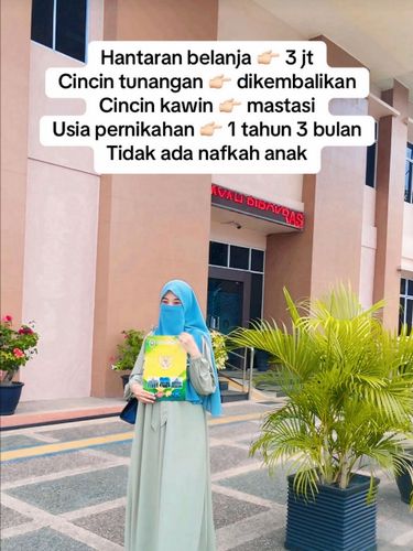 Wanita ini curhat menikah selama satu tahun tiga bulan memutuskan untuk cerai karena suaminya tak memberikan nafkah untuk ia dan anaknya.