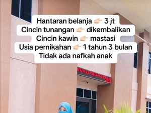 Viral Wanita Curhat 1 Tahun Nikah Pilih Cerai, Suami Tak Beri Nafkah
