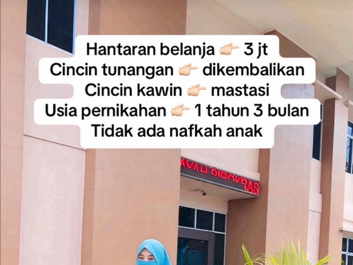 Wanita ini curhat menikah selama satu tahun tiga bulan memutuskan untuk cerai karena suaminya tak memberikan nafkah untuk ia dan anaknya.