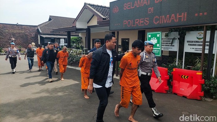 6 preman jadi tersangka usai diamankan polisi