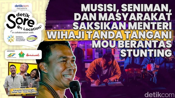 detikSore On Location, Live Music hingga Tanda Tangan MoU Bebas Stunting