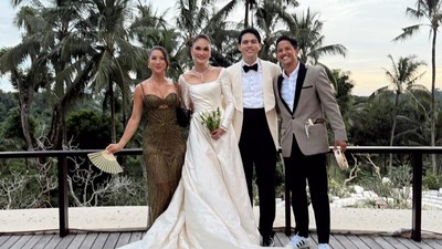 10 Foto Gaya Stylish Artis yang Kondangan ke Pernikahan Luna Maya