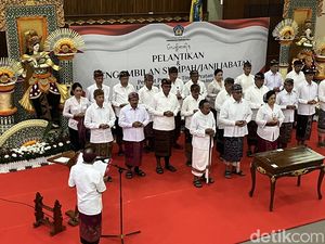 Koster Lantik 21 Pejabat Tinggi Pratama Pemprov Bali, Ini Daftarnya