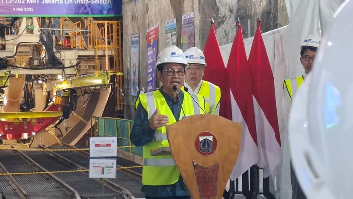 Pramono Resmikan Proyek Tunnel MRT Fase 2A Harmoni-Mangga Besar