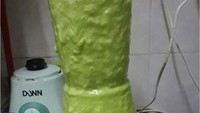 Tinggalkan blender dalam keadaan menyala, adonan kue apam milik netizen ini gagal total. Foto: Facebook