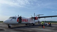 Penerbangan feeder haji dari Wings Air membawa calon jemaah haji dari Bandara Tuanku Tambusai (PPR) di Pasir Pangaraian menuju Bandara Internasional Hang Nadim, Batam, Kepulauan Riau (BTH).