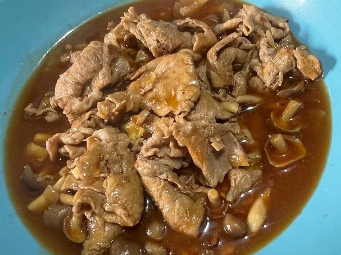 Resep Tumis Daging dan Jamur Shimeji Bumbu BBQ