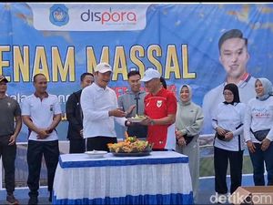Tumpengan Sederhana Tandai Dibukanya Stadion Surajaya Lamongan