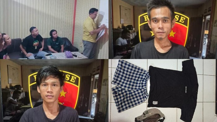 Spesialis pencuri di Lubuklinggau, Raju (kanan) dan Dadang (kiri) ditangkap polisi