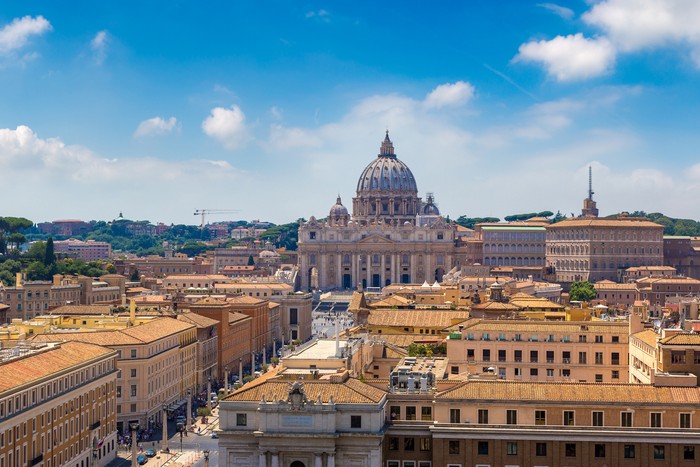 Basilica of St. Peter in a summer day in Vatican