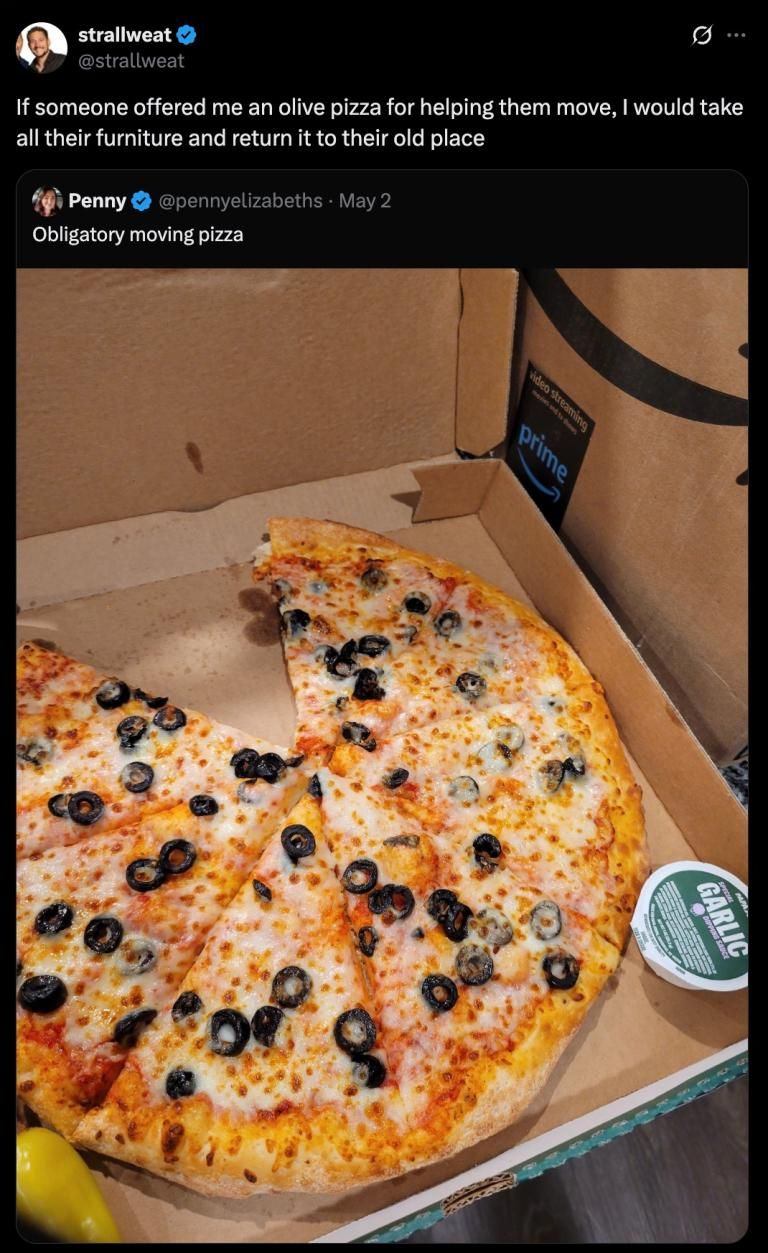 Wanita Ini Dicap Aneh Gegara Menikmati Pizza Topping Zaitun