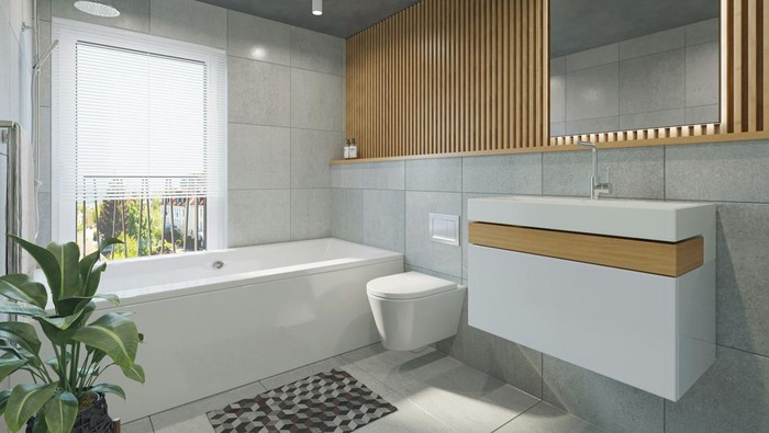 Rekomendasi warna cat kamar mandi yang estetis, cocok untuk rumah minimalis!
