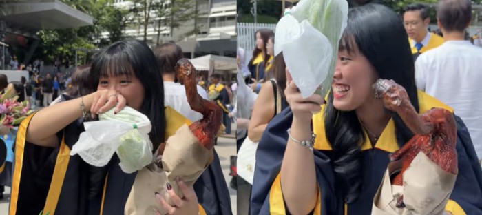 Kreasi Buket Wisuda Unik! Bebek Panggang Utuh yang Bikin Ngiler