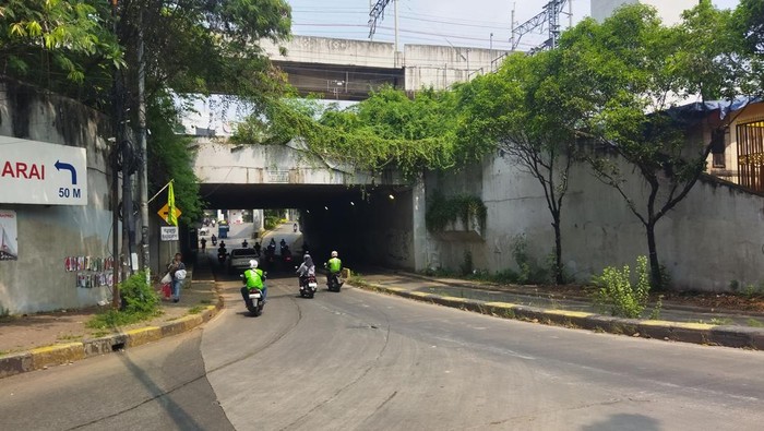 Lokasi terjadinya tawuran di dekat Stasiun Manggarai (Kurniawan/detikcom)