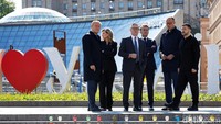 Para pemimpin Prancis, Inggris, Jerman dan Polandia tersebut memberi dukungan untuk Ukraina.