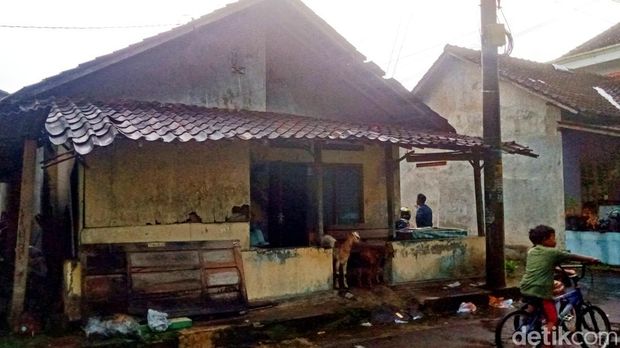 Rumah nenek SA di Klaten yang viral ngutil bawang di Pasar Mangu Boyolali. Foto diunggah Sabtu (10/5/2025).