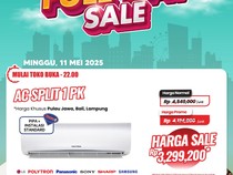 Beli AC 1 PK Rp 3 Juta di Transmart Full Day Sale