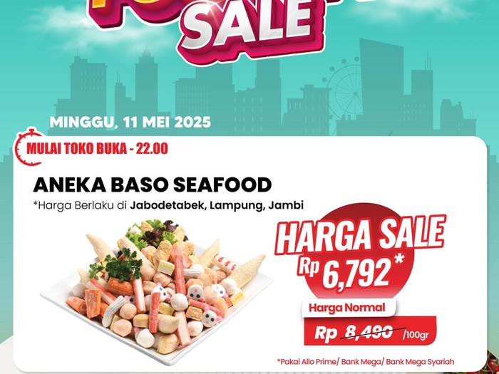 Transmart Full Day sale bakso seafood