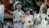 Busana nikah Aci Resti dan Shadu Rasjidi, terutama di bagian kain, dirancang langsung oleh Asri Welas. (Foto: dok Instagram)