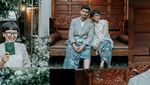Busana Nikah Aci Resti dan Shadu Rasjidi dari Daur Ulang Sampah Tekstil